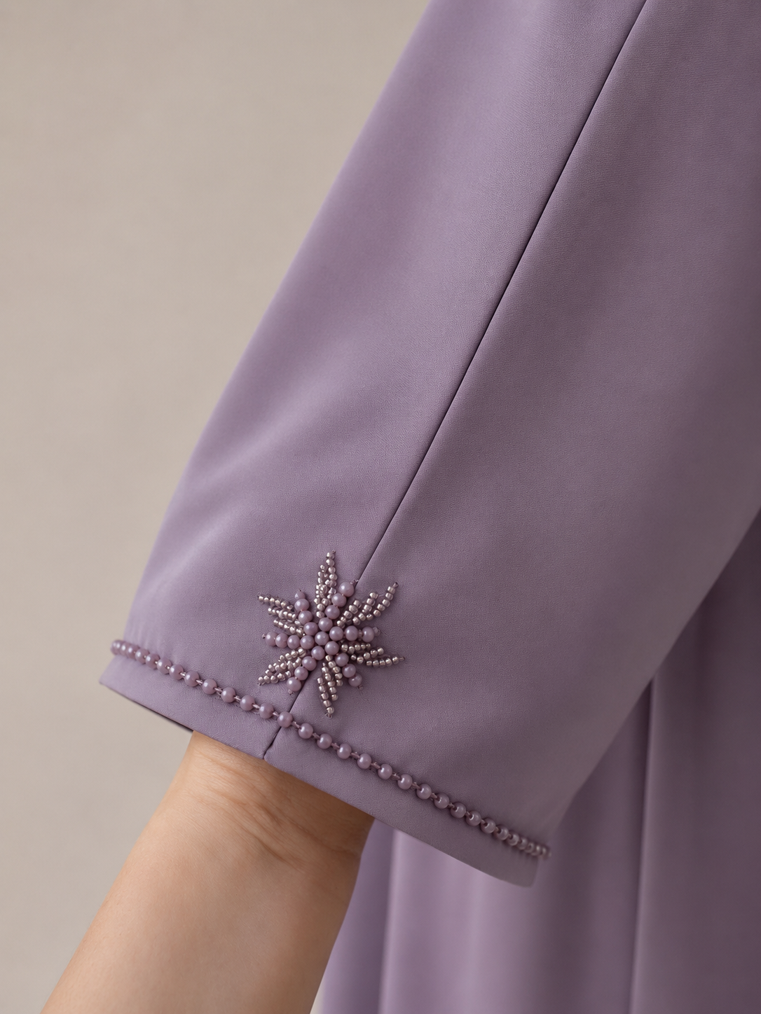 Noore | Zahra Abaya – Purple fower