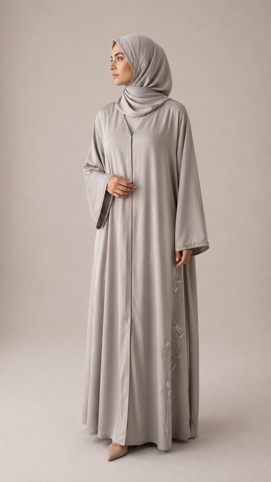 Noore |Aurelia Abaya – Ivory